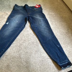 Spanx Distressed Skinny Medium Wash- size L (12), brand new with tags